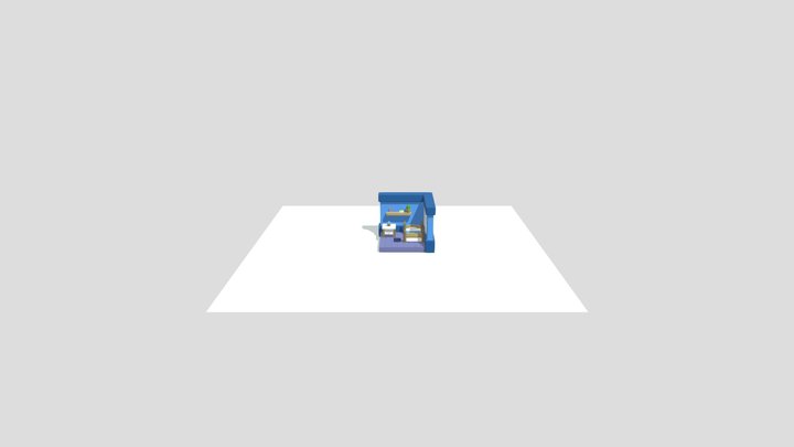 3D Isometric BEDROOM 3D Model