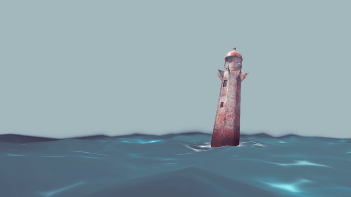 São Francisco River Light House 3D Model