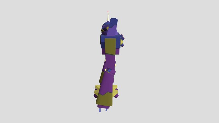 детализация 2 робот 3D Model