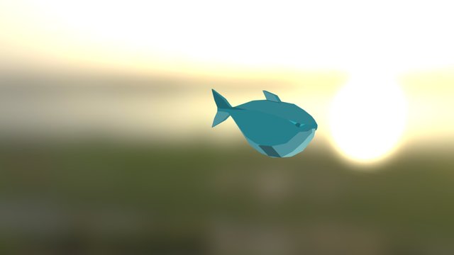 Low Poly Fish Animation 3D Model