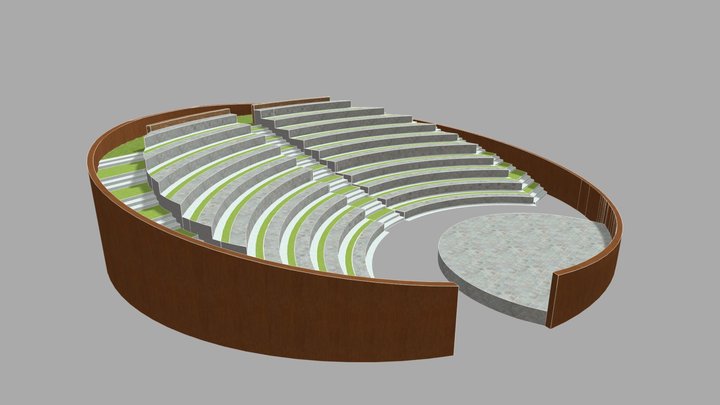 Auditorium Design 3D Model