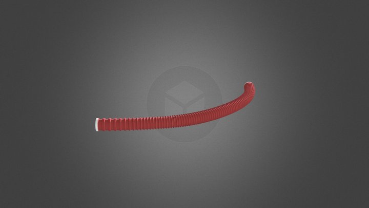 low Rør Med Kanter 3D Model