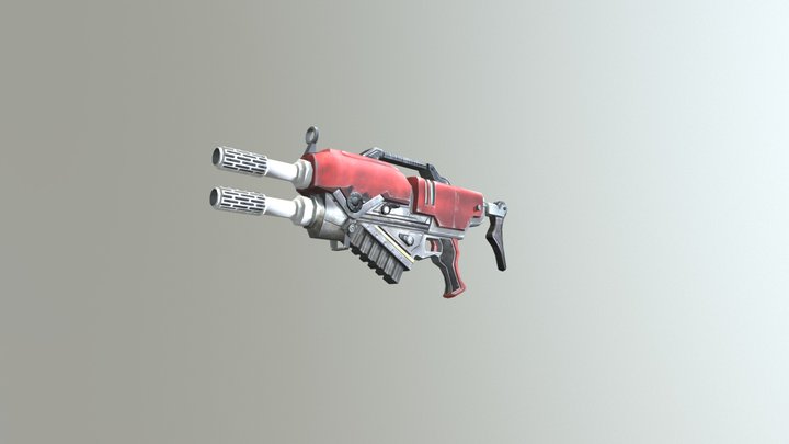 科幻枪 3D Model
