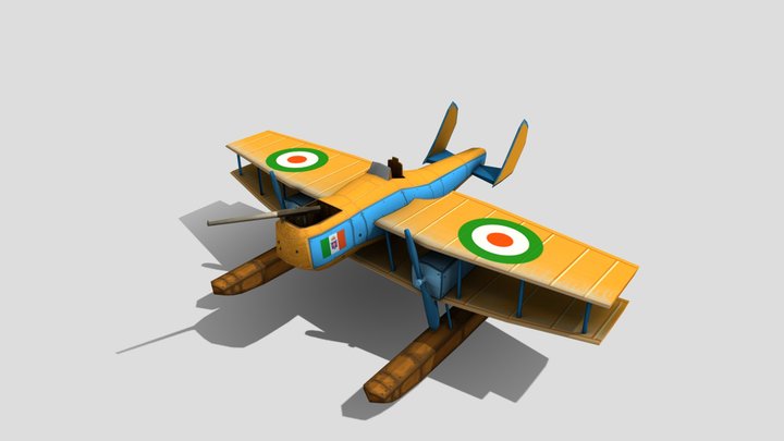 DAE 2020 - Game Art - The Flyins Circus 3D Model