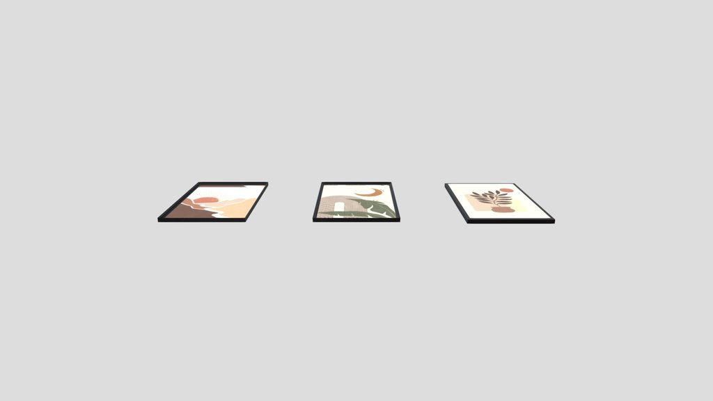 Boho Art Photoframe Set 4