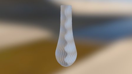 Wave Vase 3D Model