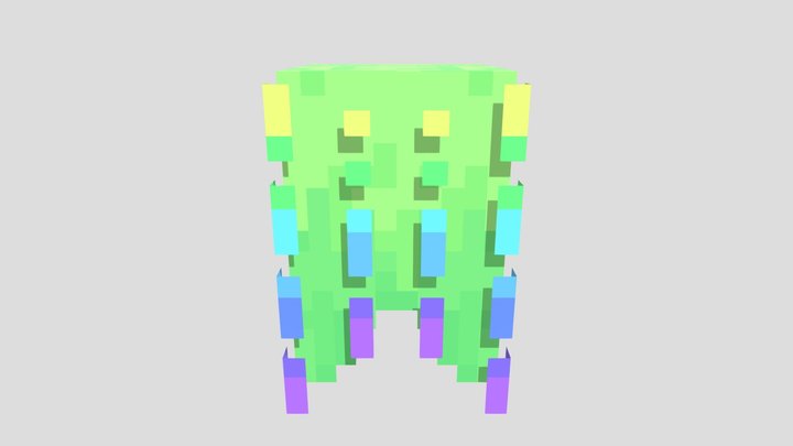 green comb jelly from Alexs mobs 3D Model