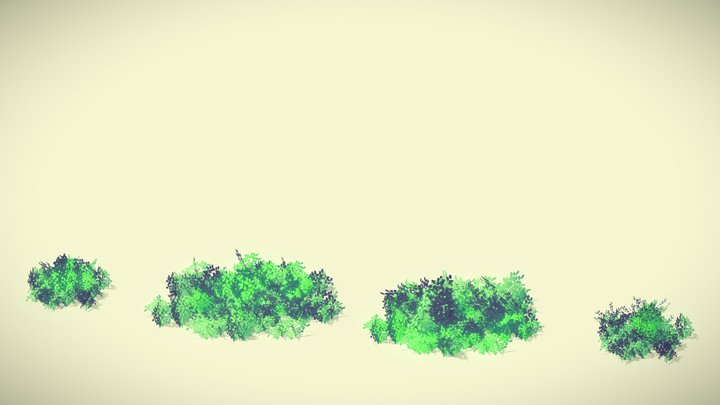 Jabami Anime Bush v1 3D Model