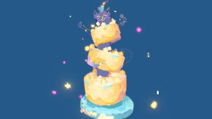 Celebrating Cat – Modello 3D gratuito STL