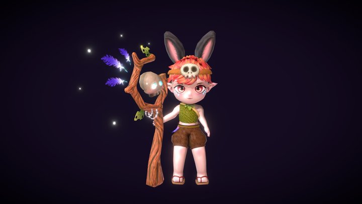 Bunny Fairy 3D Model