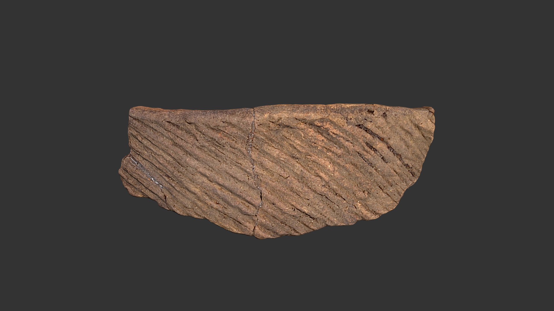 Clement Cord Marked Rimsherd (619p772-2)