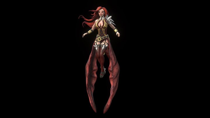 Fire Sorceress - Complete 3D Model