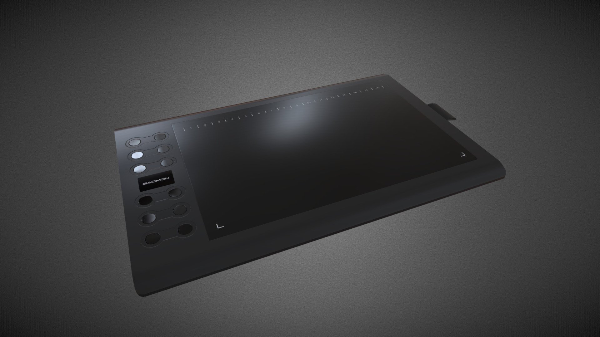 Gaomon 106K Drawing Tablet Low Poly Download Free 3D model by