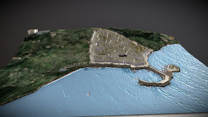 3D Map  for old Algeries 3D Model