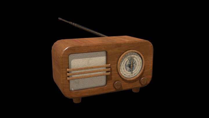 Old Radio 3D Model