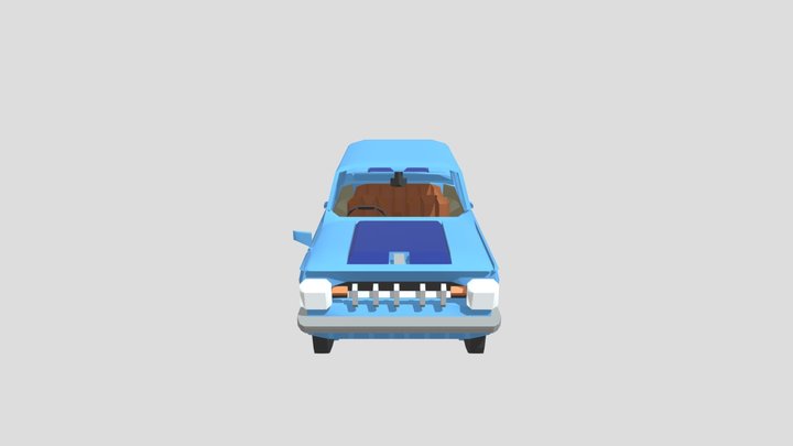 Blue Car 3D Model
