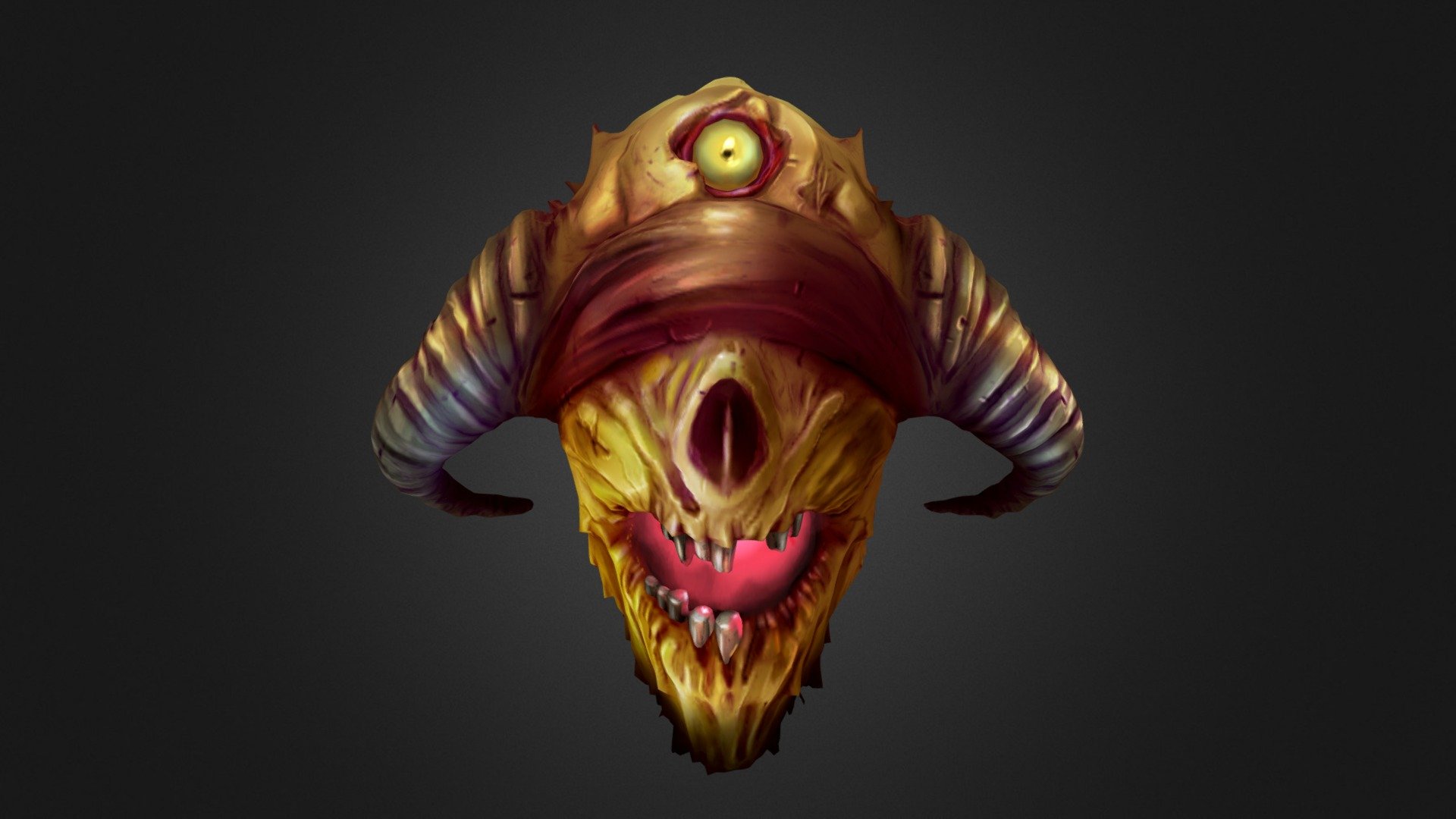 Horned Scream - 3D model by Serhat Yucekaya (@serribaba) [b08d2f8 ...