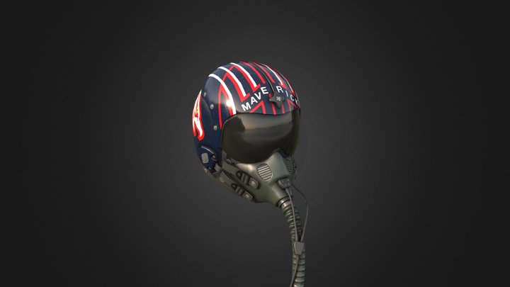 Top Gun Maverick helmet 3D Model