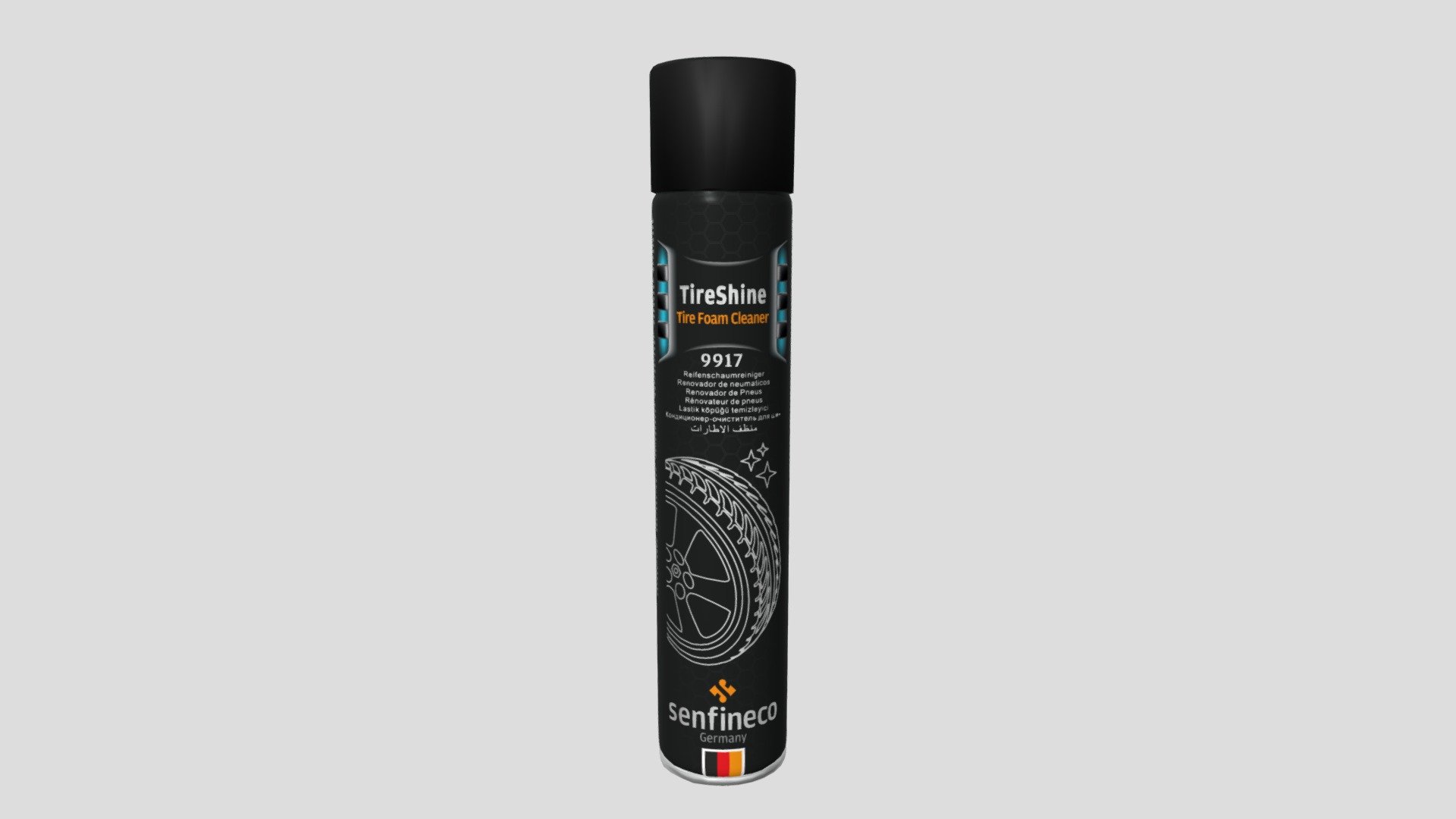 9917 TireShine Foam Cleaner — Sketchfab embed 3D viewer