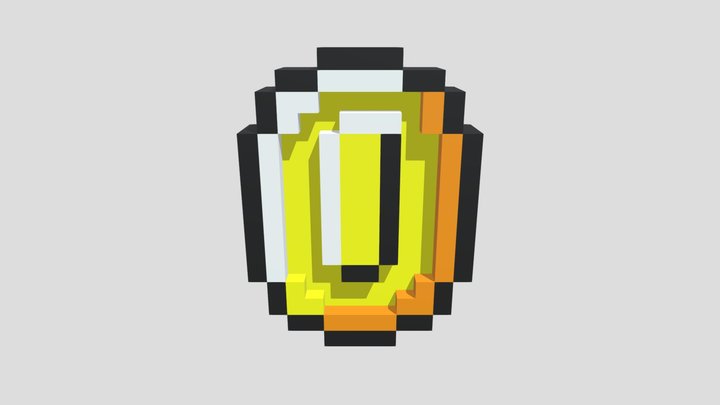 Voxel coin 3D Model