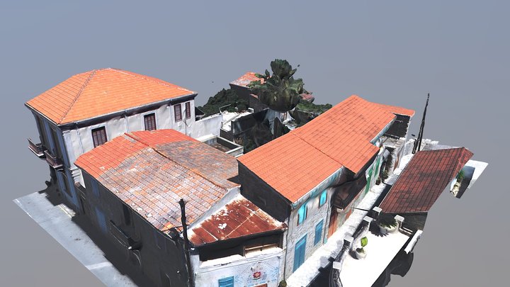 Photorealistic Mediteranean Village | Kato Dris 3D Model