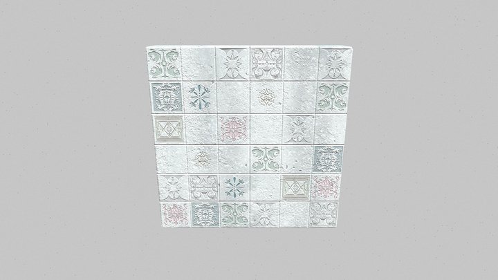 1982_BrickWall 3D Model