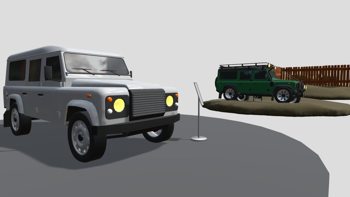 xyz8 New Used  Destroyed defender 3D Model