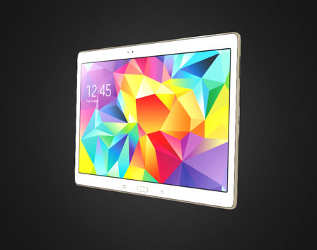 Samsung Galaxy Tab T800 White 3D Model