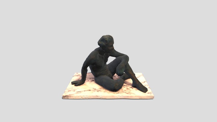 Homme d'un couple de sculpture 3D Model