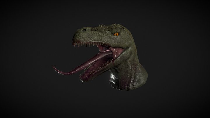 Bloodthirsty dinosaur 3D Model
