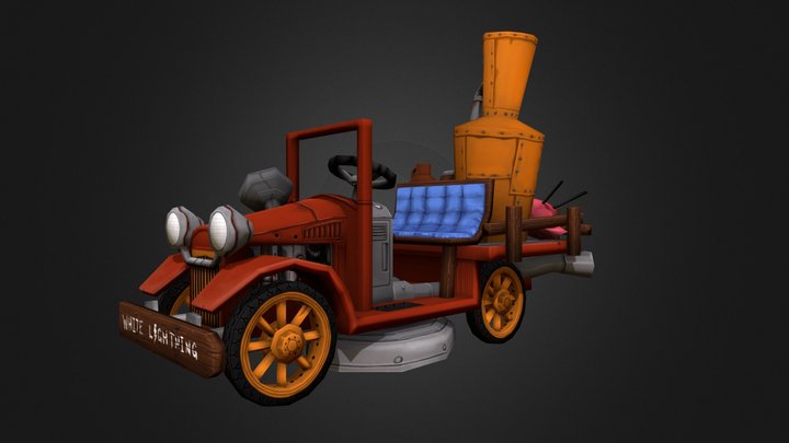 Mow N Go Racing - Butterball Spukler Mower 3D Model