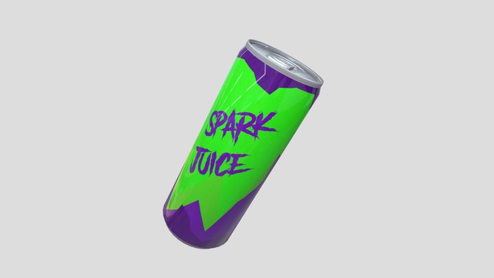 Soda Can - Spark Juice 3D Model