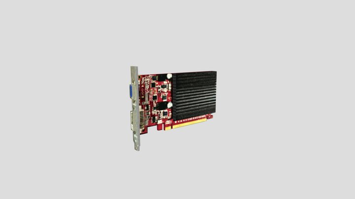 Nvidia GF210 low poly psx 3D Model