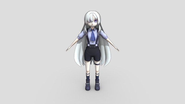Character AK-15 (Secondary Creation Image) 3D Model
