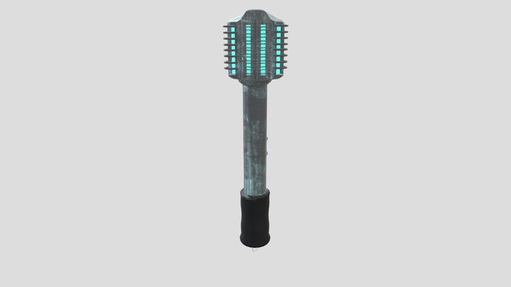 Sci-Fi Baton 3D Model