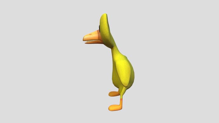 Yellow Rainbow Friends 3D Model