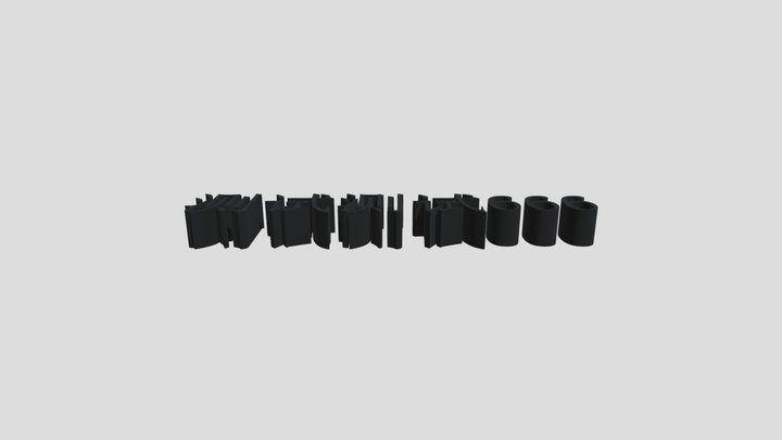 TEXT 3D Model
