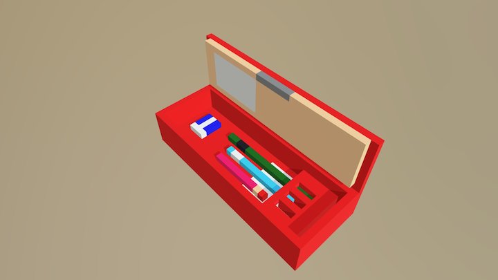 Pencil Case 3D Model