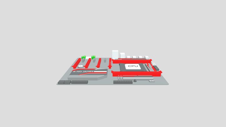 mainboard 3D Model