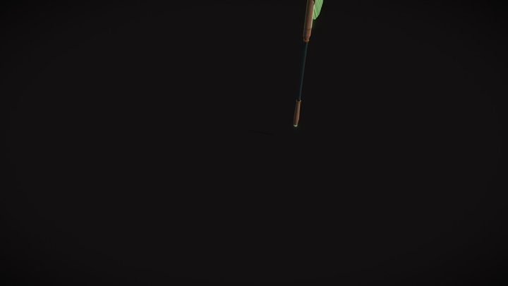 Hallebarde holographique 3D Model