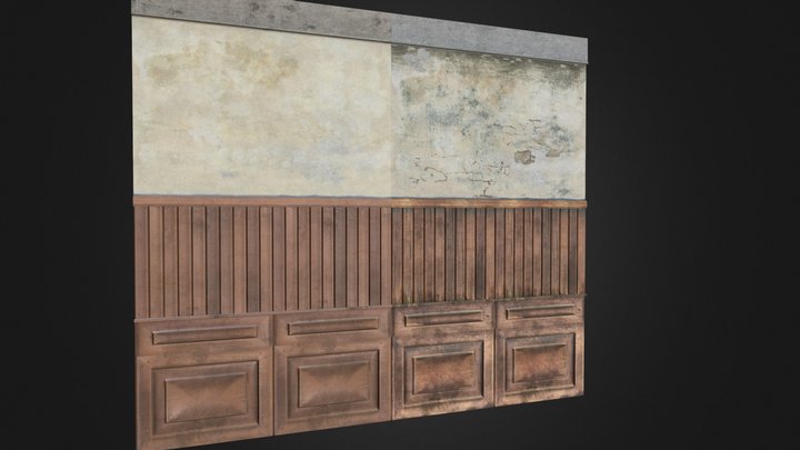 Wood - Plaster - C  3D Model