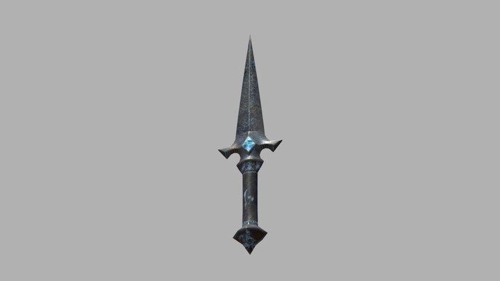 Ice hearted dagger - First stage of evolution 3D Model