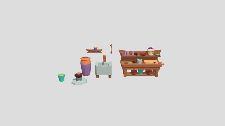Night Elf Druid Utensil 3D Model