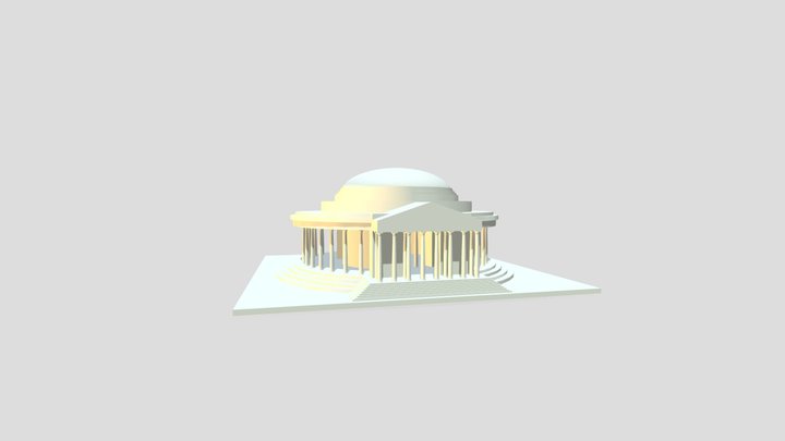Jefferson Memorial- Doric Pillar Project 3D Model