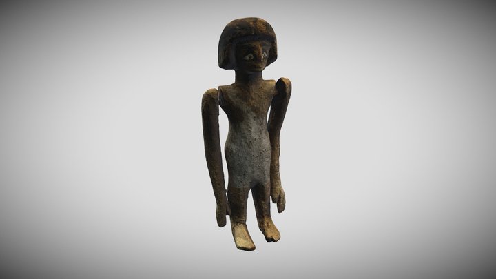 Ancient Egyptian Articulated Figurine 3D Model