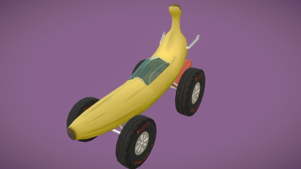 Banana Car 3D model by milestreet [b09bdd0] Sketchfab