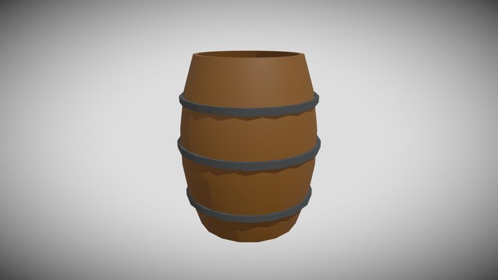 Empty Barrel 3D Model