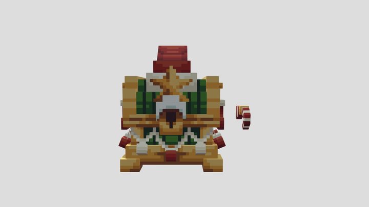 Christmas Crate 3D Model