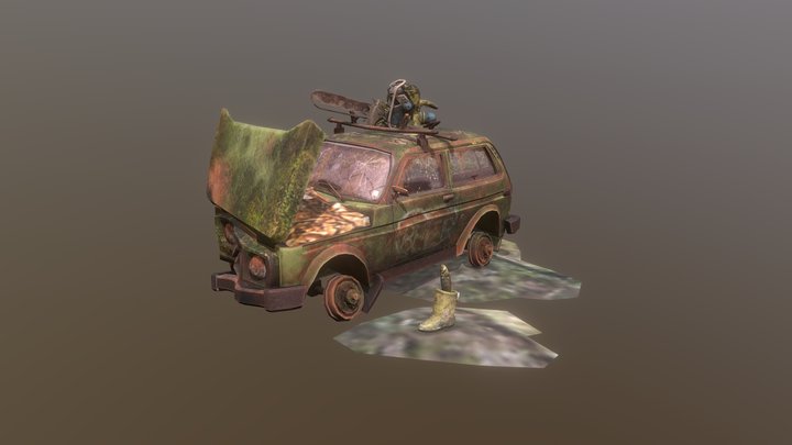 DAE 5 Finished Props - forest loner 3D Model