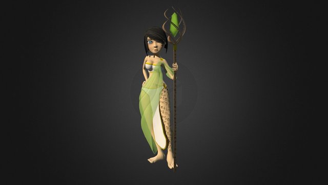 Megalithic High Priestess 3D Model